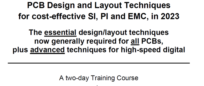2-Day Essential and Advanced PCB Design and Layout Techniques for SI, PI and EMC in 2023 image #1