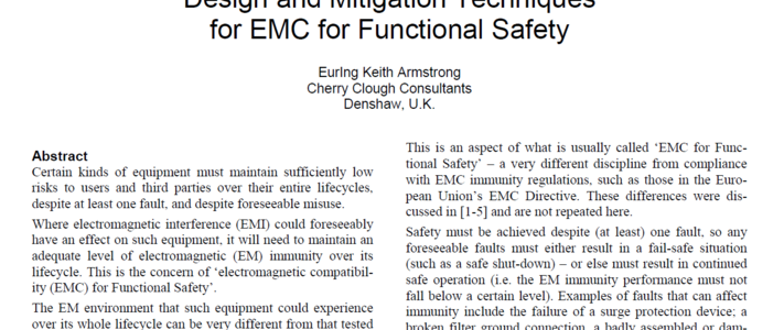 Design and Mitigation Techniques for EMC for Functional Safety image #1