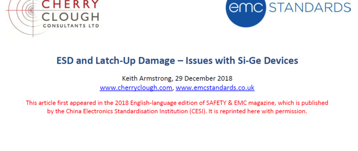 ESD and Latch Up Damage, Issues with Si-Ge devices image #1