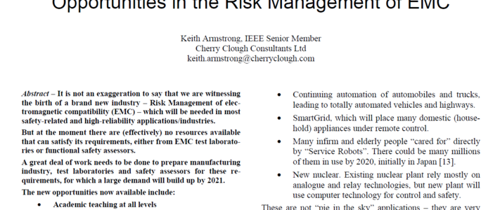 Opportunities in the Risk Management of EMC image #1