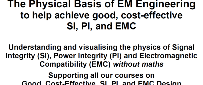 The Physical Basis of EM Engineering to help achieve good, cost-effective SI, PI, and EMC - Half-Day course image #1